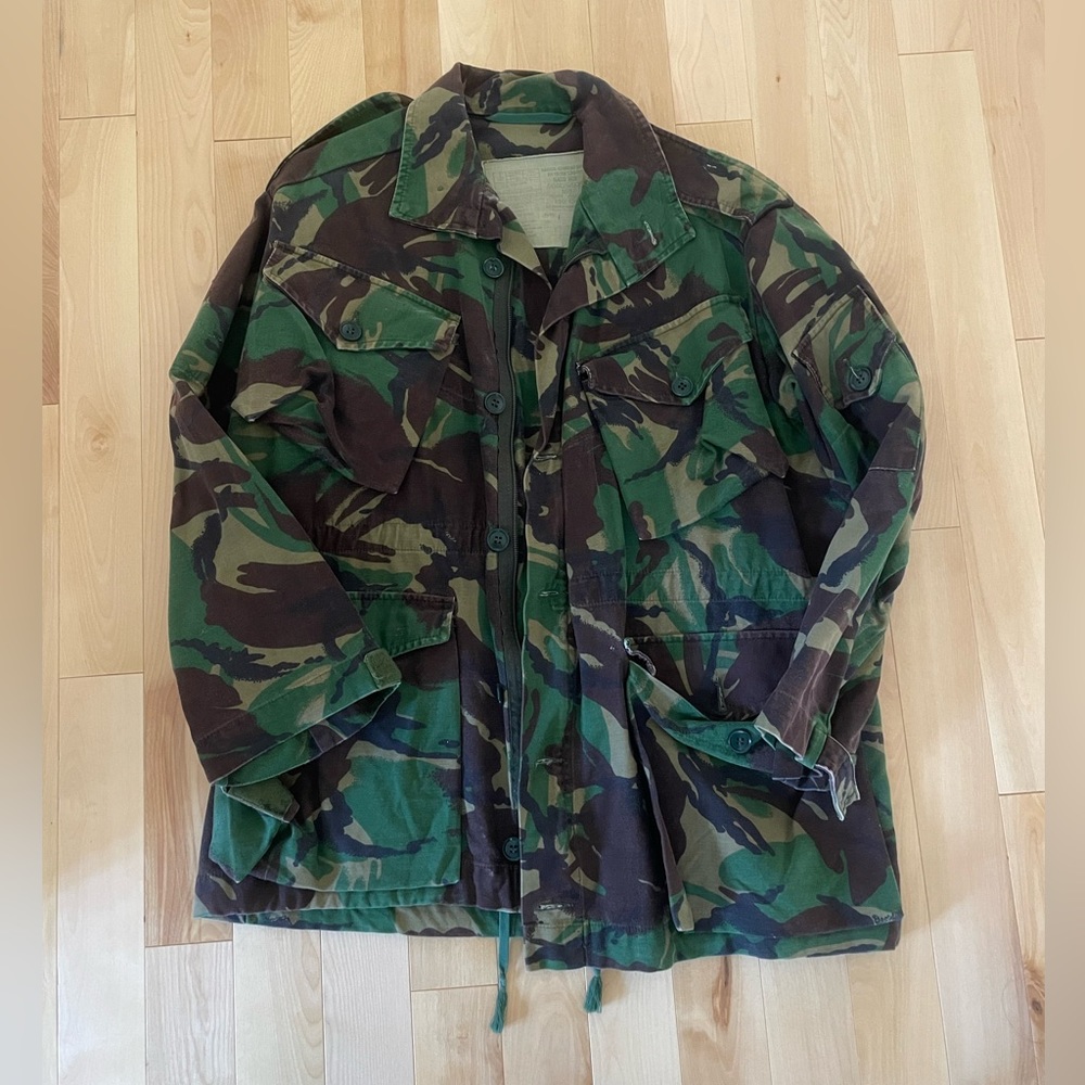 Camo utility military jacket oversized